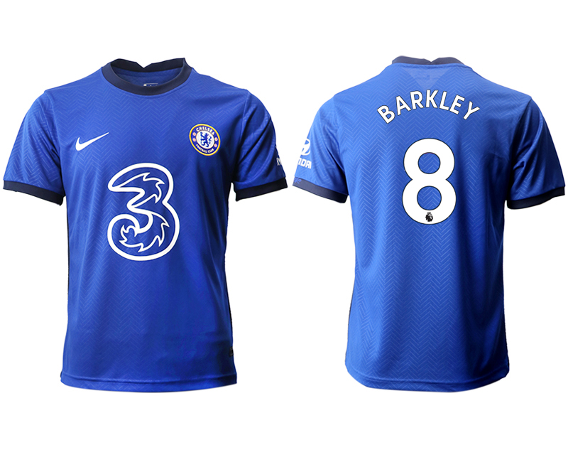 Men 2020-2021 club Chelsea home aaa version #8 blue Soccer Jerseys